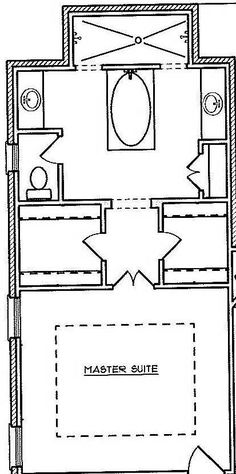 a floor plan for a bedroom with two separate rooms