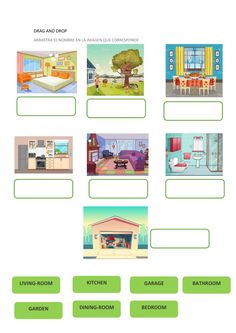 a diagram showing the different rooms in a house