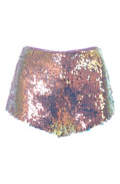 Bring style and comfort to your ensemble without skimping on fun whenever you're in these sparkling shorts covered in iridescent sequins. 100% polyester Spot clean Imported Party Shorts With Sequins, Party Sequined Shorts, Glamorous Shiny Summer Bottoms, Sequin Party Shorts, Party Sequin Shorts, Sequin Shorts For Party Season, Sequin Shorts For Night Out, Glamorous Glitter Bottoms For Summer, Short Sequined Bottoms For Party Season