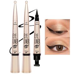 PRICES MAY VARY. 【Effortlessly Achieve Perfect Wings】Our winged eyeliner stamp makes creating flawless cat eye wings easier than ever. Simply align the stamp from the corner of your eye to the end of your eyebrow for symmetrical wings every time. The design of the stamp provides a quick and natural cat eye look. 【Waterproof & smudge-proof】 Our special formulation dries quickly and ensures long-lasting, smudge-proof wings. Whether you're partying all night, swimming, or sweating, you can trust th Cat Eye Stencil, Eye Wings, Cat Eyeliner Stencil, Easy Cat Eye, Eye Stencil, Wing Eyeliner, Eyeliner Stamp, Winged Eyeliner Stamp, Eyeliner Stencil