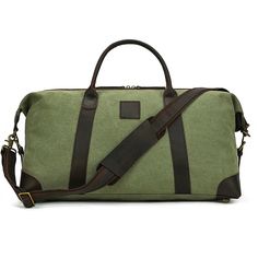 Waxed Canvas Duffle Bag with Genuine Leather Khaki Canvas Duffle Bag For Daily Use, Khaki Canvas Duffle Bag, Khaki Rectangular Canvas Travel Bag, Outdoor Khaki Canvas Duffle Bag, Coated Canvas Bags With Canvas Lining For Outdoor, Coated Canvas Bags With Canvas Lining For Outdoor Activities, Leather Bags With Canvas Lining For Outdoor Activities, Canvas Khaki Duffle Bag For Everyday, Khaki Canvas Duffle Bag For Everyday Use