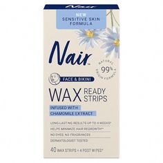 Shop Sensitive Ready Wax Strips, Face & Bikini and read reviews at Walgreens. Pickup & Same Day Delivery available on most store items. Hair Removal Spray, Hair Removal Wax, Chamomile Extract, Razor Burn, Leg Braces, Wax Strips, Body Waxing