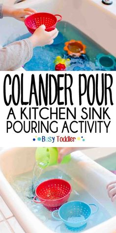 collager pour kitchen sink pouring activity for toddlers to play in the water