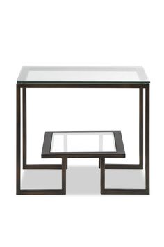 Glass Bronze Frame Side Table | Liang & Eimil Mayfair | OROA European Modern, Bronze Frame, Home Decor Brands, Glass Frame, European Furniture, Glass Frames, Door Frame, Artisan Craft, New Furniture