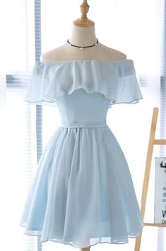 Light Blue Homecoming Dress, Grade 8 Grad Dresses, Graduation Party Dress, Knee Length Prom Dress, Short Graduation Dresses, Graduation Party Dresses, Dress Graduation, Blue Homecoming Dresses, Short Homecoming Dress