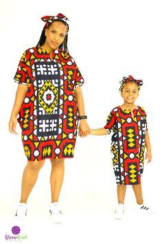 Women and Girls bubu dress made in gorgeous ankara fabric. This listing has three different prints/colors available. Sizing is true to size.  Please do not hesitate to contact me with any questions Ifuru® Meaning Flower Girl in the Nigerian Igbo language. Flowers are very important to the world. They feed us, they heal us, and the world would be a much duller place without them! Our designs are handmade in Lagos, Nigeria and created to bring Color, Culture and Creativity to any would be ordinary outfit. Red Ankara Fabric Short Sleeve Dress, Casual Multicolor Ankara Dresses, Casual Multicolor Ankara Fabric Dress, Language Flowers, Igbo Language, Bubu Dress, Mom And Me, Lagos Nigeria, Ankara Fabric