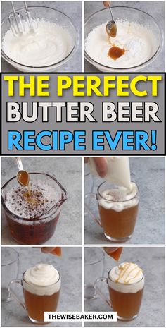 how to make the perfect butter beer recipe ever - step by step instructions and pictures