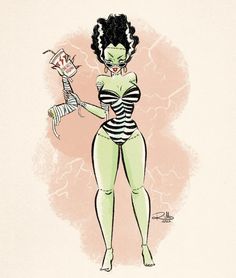 a drawing of a woman dressed as beetlegirl