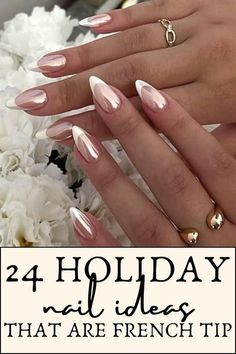 Classy Festive Nails, Elegant Holiday Nails Classy, Subtle Christmas Nails Acrylic, Holiday Nails Classy, Holiday Nails French Tip, Classy Holiday Nails Christmas, Elegant Christmas Nails Classy, French Tip Winter Nails, Classy Christmas Nails Simple