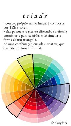 a color wheel with the words trade in spanish, and an image of different colors