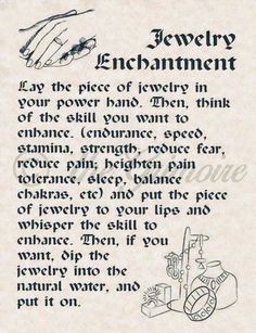 Enchanting Jewelry Spell, Jewelry Enchantment Spell, How To Enchant Jewelry Witchcraft, Enchant Jewelry Spell, Enchanting Jewelry Witchcraft, Jewelry Spells, Real Witches, Spells For Beginners, Wiccan Magic