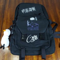 Gojo Satoru Backpak Brand New Casual Black Backpack For Back To School, Casual Black Backpack For Streetwear, Pencil Drawings For Beginners, Wet Dry Bag, Sequin Backpack, Bling Bags, Fun Vid, Minnie Mouse Girl, Ochako Uraraka