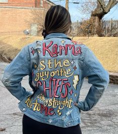 Taylor Core, Painted Denim Jacket, Painted Denim, Custom Jacket, Minneapolis Minnesota, Denim Jackets, Minneapolis, Minnesota, Denim Jacket