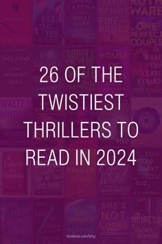 the words, 26 of the twistedest thrillers to read in 2021 are overlaid