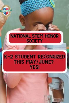 STEM recognition as young as K-2? You bet! Recognize your budding scientists this May/June! It's never too early to join the National STEM Honor Society (NSTEM) and give students an immense start to their STEM journey. Do it this May/June. Learn more! https://nstem.org/start-a-chapter #nstem #stem #students #awards #kindergarden #stemkids Stem Students, Recognition Awards