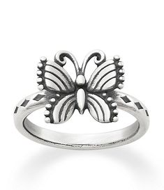 James Avery Festival Butterfly Ring | Dillard's James Avery Rings, James Avery Charms, Pearl Engagement Ring, James Avery Jewelry, Sterling Silver Jewelry Rings, Butterfly Ring, James Avery, Rose Engagement Ring, White Gold Band