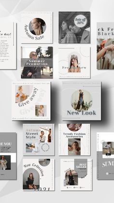 the new look brochure has been designed to be used as an advertisement for women's clothing