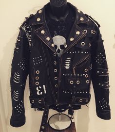 Revival Clothing, Gothic Jackets, Punk Rock Outfits, Rock Style Clothing, Battle Jacket, Rock Outfit, Jackets Men Fashion