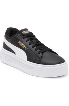 PUMA Smash V3 Platform Sneaker (Women) | Nordstromrack High-top Synthetic Platform Sneakers With Laces, Sports Lace-up Platform Sneakers With Vulcanized Sole, Mid-top Chunky Sneakers With White Sole, High-top Platform Skate Shoes For Sports, Low-top Platform Sneakers For Sports With Rubber Sole, Low-top Rubber Sole Platform Sneakers For Sports, Low-top Platform Sneakers With Rubber Sole For Sports, Chunky Platform Sneakers For Sports, Low-top Platform Sneakers For Sports