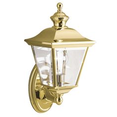 9713PB Lighting/Outdoor Lighting/Outdoor Wall Lights Brass Outdoor Lighting, Hanging Wall Lanterns, Outdoor Lighting Design, Kichler Lighting, Deco Luminaire, Outdoor Sconces, Outdoor Light Fixtures, Outdoor Wall Lantern, Wall Lantern