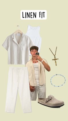 Casual Summer Linen Fit 🍹☀️ Mens Summer Outfits, Summer Linen, Scandi Style, Mens Summer, Classy Outfits, Summer Casual, Outfit Inspirations