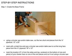 the instructions for how to build a step - by - step table