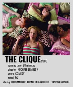 200s Girly Movies, Girly Comfort Movies, Good 2000s Movies, It Girl Movies, 200s Movies, What A Girl Wants Movie, Teen Girl Movies, The Clique Movie, Teen Romance Movies