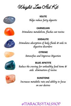 Weight Loss Aid Crytsal Kit Crystals Healing Grids, Gemstones Chart, Crystal Healing Chart, Crystal Guide, Crystals Healing Properties, Spiritual Crystals, Crystal Therapy, Crystal Healing Stones, Crystal Magic