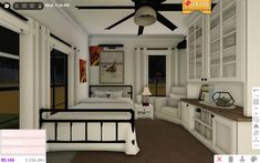 Bloxburg Guest Room, 4x4 Bedroom Bloxburg, 3x3 Bloxburg Bedroom, Bloxburg Master Room Ideas Bedroom, Bloxburg Guest Bedroom Ideas, Cottage Core Bloxburg House, Bloxburg City, Bloxburg Interior, Teen Bedroom Ideas