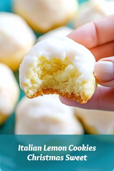 Light cookies with a zesty lemon glaze, an easy Italian Christmas dessert for festive gatherings. Italian Lemon Drop Cookies, Drop Cookies Christmas, Lemon Drop Recipe, Italian Lemon Cookies, Drop Cookie, Lemon Drop Cookies, Drop Cookie Recipes