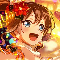 Saaya Yamabuki Icon Saaya Yamabuki, Party Icon, Girl Bands, Profile Picture, Bangs, Anime, Christmas, Art