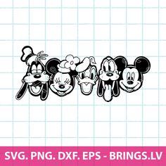 mickey mouse and friends svg dxf files