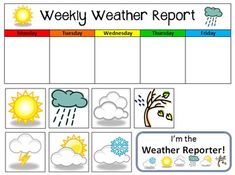 a printable weather report for kids