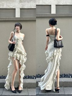 Leather Prom Dress, Vintage Style Prom Dresses, Iu Concert, Wedding Dress Romantic, Asian Dresses, Fancy Stuff, Prom Outfit, Fairy Tale Wedding Dress, Fantasy Dresses