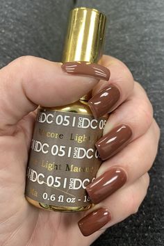 Dnd Dusk Till Dawn, Dnd 051 Light Macore, Dnd Light Macore, October Colors, Simple Acrylic, October Nails, Simple Acrylic Nails, Beautiful Nail Art, Nails Short