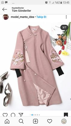 Gender Fluid Fashion, Blouse Casual Fashion, Elegant Outfit Classy, Embroidered Coat, Trendy Shirt Designs, Iranian Women Fashion, Coat Women Fashion, Illustration Fashion Design, Fashionista Clothes