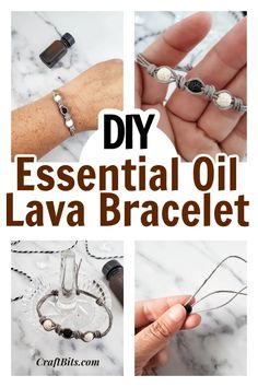 Aromatherapy Jewelry Diy, Slip Knot Bracelets, Lava Bead Jewelry, Lava Jewelry, Silversmithing Jewelry, Lava Rock Bracelet, Essential Oil Bracelet, Essential Oil Jewelry, Lava Bead Bracelet