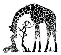 Giraffes Svg File - Giraffe With Baby Clipart - Birds Svg Svg Animals, Prints Design, Indian Art Paintings, Svg For Cricut, Graphic Design Projects, Logo Illustration, African Animals, Digital Nature, Photoshop Illustrator