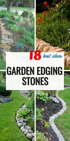 Explore the latest trends in garden edging stones for 2024. Our curated list of 18 ideas blends traditional borders edging with modern landscape designs. Learn how to incorporate stacked stones for a dynamic border ideas landscape and how to create a captivating rock border flower bed. With ideas perfect for every style of garden, including cobble and bed edging, elevate your outdoor space and flower beds with these expert tips. Stone Flower Beds, Edging Stones, Rock Border, Landscape Borders