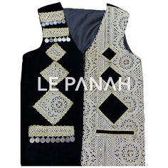 ~ Step into the rich traditions of Afghanistan with our handmade Afghan Traditional Black Velvet Waistcoat! Crafted by skilled Afghan women, this sleeveless vest is a testament to their artistry. The deep black velvet adds a touch of luxury, while the charming patchwork design reflects the cultural heritage of Central Asia. Celebrate Pashtun elegance with our unisex Handmade Afghan Waistcoat. The exquisite black velvet and traditional patchwork showcase Afghan craftsmanship beautifully. Men or w Traditional Black Vest For Festival, Traditional Fitted Black Vest, Traditional Black Sleeveless Vest, Traditional Sleeveless Vest Outerwear, Afghan Vest, Traditional Ceremonial Sleeveless Vest, Afghan Vest Men, Folk Style Sleeveless Vest With Multicolor Embroidery, Bohemian Black Embroidered Vest