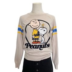 Peanuts Vintage Snoopy Charlie Brown Woodstock Graphic Crewneck Sweater Sz S Love This Vintage Peanuts Sweater... Charlie Brown, Snoopy, And Woodstock On Front With “Peanuts” Spelled Out, Long Sleeves With A Stripe Detail On The Arms. - 100% Cotton - Excellent Preowned Condition Always Shipped Promptly And Packed Neatly! Tags: Vintage, Peanuts, Charlie Brown, Snoopy, Woodstock, Crewneck, Sweater, Throwback, Old School Charlie Brown Woodstock, Peanuts Charlie Brown Snoopy, Peanuts Charlie Brown, Vintage Snoopy, Charlie Brown Snoopy, Snoopy Woodstock, Snoopy And Woodstock, Graphic Crewneck, Woodstock