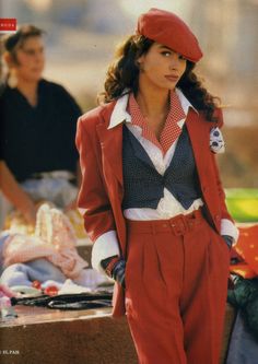 Look 80s, 80’s Fashion, Mode Hippie, Paris Mode, 1980s Fashion, Mode Inspo, Look Vintage, 가을 패션