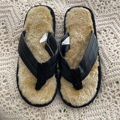 Nwt! Flip Flops With Furry Base. Would Be Great For Traveling Or A Spa Day! Have A Lot Of Multiples Of This Size. Perfect For A Spa Birthday/Bridal Party! Would Also Make Nice Stocking Stuffers!! From A Non-Smoking And Pet Free Home. The Pair Pictured Is The Only One That Is Not In A Bag. Measurements: 9.75” Long (Approx. Size 8/8.5) Thanks For Looking And Happy Posh Shopping! Spa Birthday, Bag Measurements, Spa Day, A Bag, Stocking Stuffers, Bridal Party, Flip Flops, Stockings, Spa