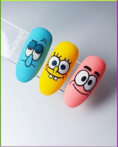 Step into the Easter vibe with these 21 fantastic nail designs! Whether it’s adorable bunnies or vibrant eggs, we’ve got you covered to make your nails pop! Spring, pretty pastel color, easy, natural, cute, simple, gel, acrylic, dip, for short nails, coffin, short, almond shape, long Teletubbies Nail Art, Character Nail Art Step By Step, Desain Salon Kuku, Space Nail Art, Spongebob Nails, Nailart Tutorial, Pop Art Nails, Mickey Nails