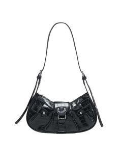 PRICES MAY VARY. Made of soft faux leather fabric Top handle, zipper and magnet button closure, studded, flap small shoulder bag It is a good choice as a gift for yourself, girlfriends, mom, wife and match well your dress, tee top, blouse and jeans Size Chart:（Product Measurement）

one-size:Bag Height:5.9IN,Bag Length:11.0IN,Bag Width:2.8IN,Handle Height:11.8IN

This data was obtained from manually measuring the product, it may be off by 1-2 IN Ruched Bag, Punk Inspiration, College Work, Bags For Teens, Metallic Pink, Small Shoulder Bag, Black Decor, Metallic Accents, Black Handbags