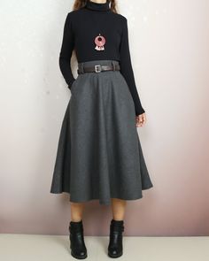 * A midi wool skirt, worked out a comfortable and flattering long skirt for daily wear. * Accurate and smart cut to visually slim and let your legs look longer and slender. * Made of quality wool faric, with fully lined, comfortable and warm. * Materials: 30% wool, 20% cotton, 50% polyseter Shop sizing chart FYI ( actual body figures, not laying flat clothes measurements) Size XS (US 2, UK 6, German 32, French 34) Bust: fits bust around 33.5 inches/85cm Waist: fits waist around 26 inches/66cm Hi Chic Winter Midi-length Pencil Skirt, Winter Chic Midi-length Pencil Skirt, Knee-length Maxi Skirt For Workwear In Fall, Fall Midi-length Lined Pencil Skirt, Solid Long Pencil Skirt For Fall, Fall Midi Length Relaxed Pencil Skirt, Fall Midi Length Lined Pencil Skirt, Winter Workwear Maxi Skirt With Lining, Winter Workwear Lined Maxi Skirt