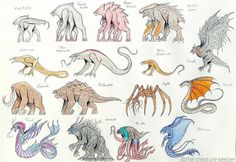 an image of different types of dinosaurs