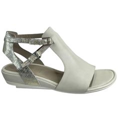 Ecco Shoes Women Sz 10-10.5 Eu 41 Sandal Touch 25 S Gray & Silver Leather Double Buckle Luxury And Comfort For All Day Wear Msrp $130 New In Box The Item You See Is The Exact Item You Are Receiving. The Pictures Show Current Condition Of The Item. If You Have Any Questions About Any Of The Images, Please Feel Free To Message Me. Please See Pictures For An Accurate Description Of The Item Condition And Measurements Silver Leather Sandals For Spring, Silver Leather Sandals For Summer, Elegant Ortholite Insole Sandals For Summer, Summer Open Toe Heels With Ortholite Insole, Elegant Summer Sandals With Ortholite Insole, Silver Leather Sandals With Flat Heel, Elegant Closed Toe Sandals With Ortholite Insole, Spring Silver Leather Sandals, Summer Heels With Ortholite Insole And Open Heel