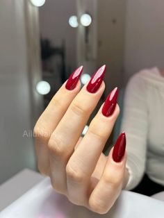 Nails Ideas Stiletto, Nails Cherry, 2022 Nails, Nail Art Trends, Cherry Nails, Jelly Nails, Fall Nail Colors, Manicure Y Pedicure