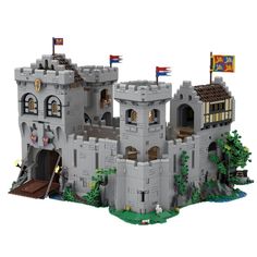 MOC - 144534 Knight's Castle Klemmbausteine - LesDiyLesDiy Bolton Castle, Nuremberg Castle, Eltz Castle, World Famous Buildings, Hohenzollern Castle, Minecraft Inspiration, European Castles